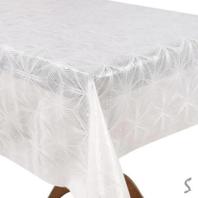 Клеенка ПВХ Lace белая 1.37*20м