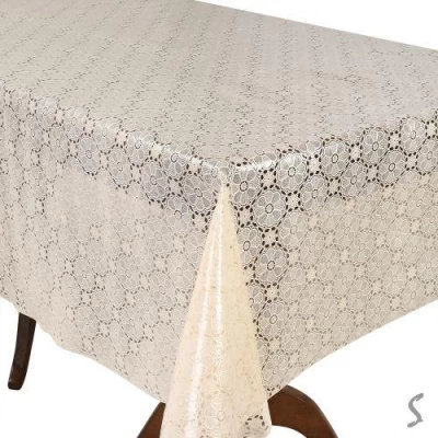 Клеенка ПВХ Lace бежевая 1.37*20м