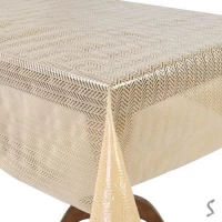 Клеенка ПВХ Lace кофейная 1.37*20м