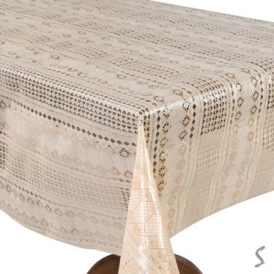 Клеенка ПВХ Lace бежевая 1.37*20м