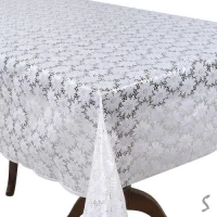 Клеенка ПВХ Lace белая 1.37*20м