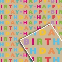 Бумага упаковочная крафт "Праздник на буром" 70*100см 10л/уп	