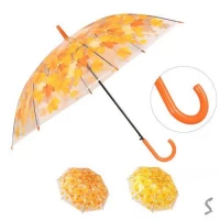 Зонт-трость полуавтомат "Осень" d120см 8сп	