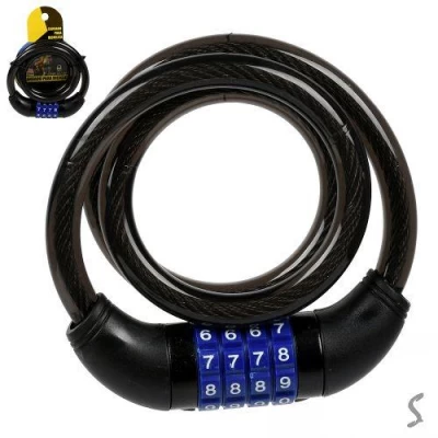 Замок кодовый для велосипеда 12*80см