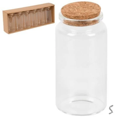 Баночка с корковой крышкой 5шт/уп 110мл