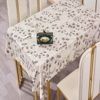 Клеенка ПВХ с принтом на тканевой основе глянец Марсель 1.37*20м