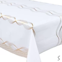 Клеенка ПВХ с тиснением на тканевой основе Holiday 1.37*20м