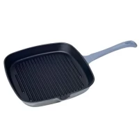 Сковорода чугунная квадратная гриль 40*23*3см