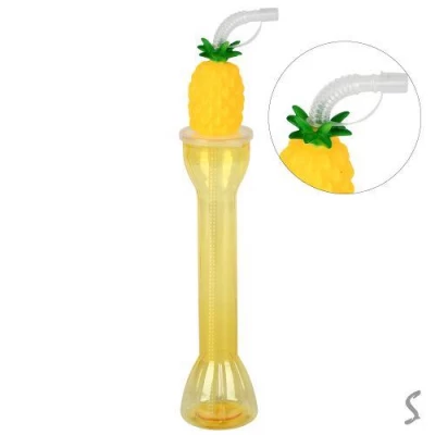 Стакан с крышкой и трубочкой 