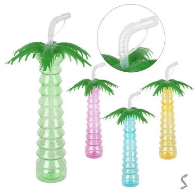 Стакан с крышкой и трубочкой 