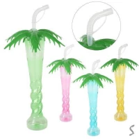 Стакан с крышкой и трубочкой 