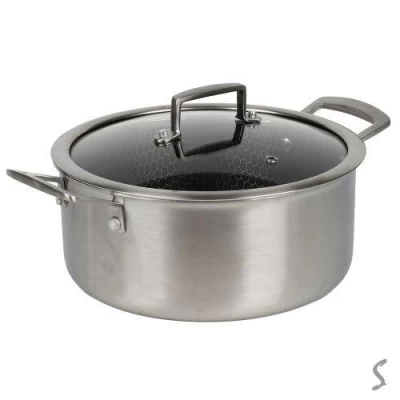 Кастрюля с антипригарным покрытием с крышкой 