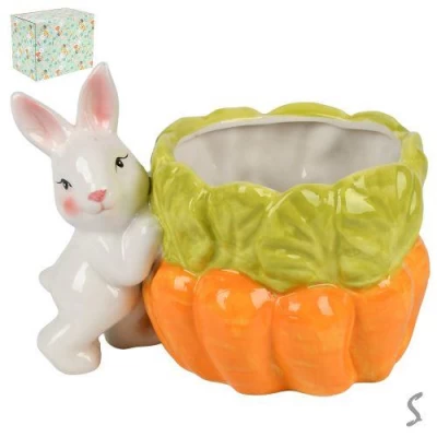 Конфетница-кашпо пасхальная "Easter" 19*15см