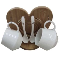 Чайный набор 5пр/наб 200мл (2чашки, 2ложки, подставка)