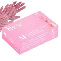 Перчатки нитриловые M Hoffen 3.5г нестерильные текстурированные б/п 50пар/уп