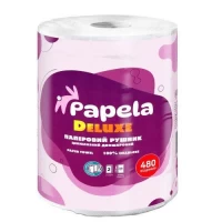Полотенце бумажное PAPELA 2-х слойное Deluxe 1рул/уп 22.5см*58м 480отрывов
