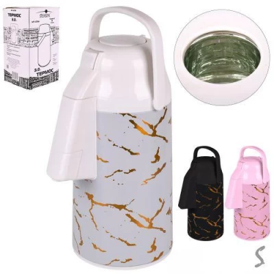 Термос помповый со стеклянной колбой 3.0л Термос помповый со стеклянной колбой 3.0л