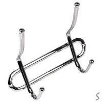 Вешалка настенная (хром) 2крючка 16*15см