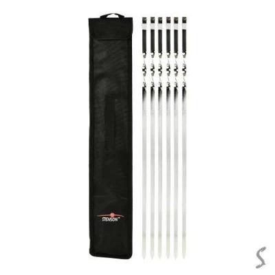 Шампуры в чехле 6шт/наб хром 60см