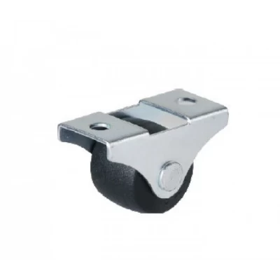 Ролик 100 неповоротный, ширина 14 мм, пластиковый, d=20мм, h=32мм HTS(Турция)до 15 кг