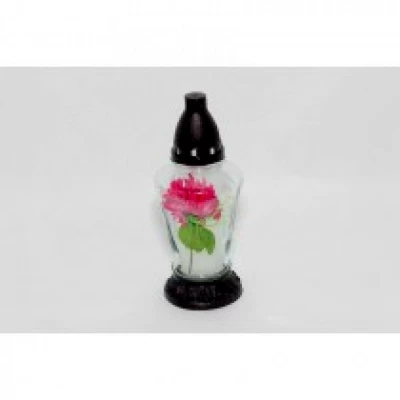 Лампадка стеклянная на 48 часов "ЦВЕТОК"