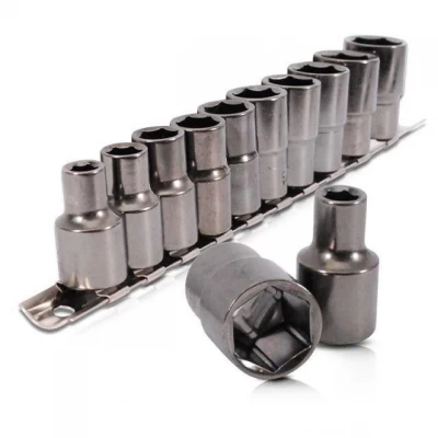 Набор головок на планке 10,11,12,13,14,15,17,19,22,24. - 1/2", 10ед. Intertool ET-6011