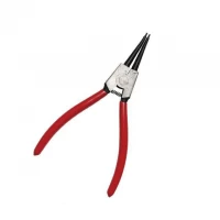 Щипцы для снятия стопорных колец прямые на разжим (красн. ручки) 180мм Intertool HT-7013