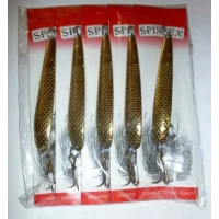 Блесна Spinnex колебалка одинарная золото №12 15g (5шт) *