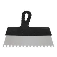 Шпатель из нержавеющей стали 250мм с зубом 6 х 6мм Intertool KT-2256