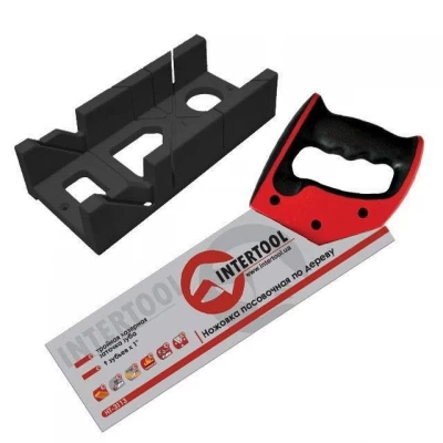 Стусло пластиковое с ножовкой 300мм Проф(6/1) Intertool HT-0713