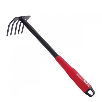 Грабли огородные 330*90мм с полой пластмассовой рукояткой под удлинитель Intertool FT-0012
