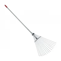 Грабли веерные 15 прутьев, металлическая рукоятка Intertool FT-3004