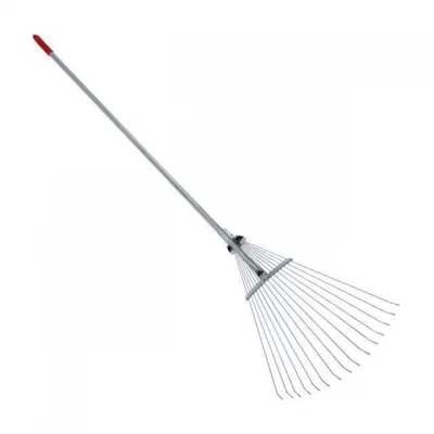 Грабли веерные 15 прутьев, металлическая рукоятка Intertool FT-3004