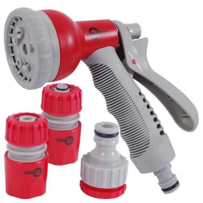 Пистолет-распылитель поливной Intertool GE-0005 хромированный 8-ми функциональный