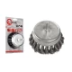 Щетка чашечная 100 мм для дрели, 1/4" (пучки витой проволоки) Intertool BT-3100