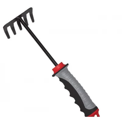 Грабли садовые 245 мм*118 мм с комбинированной рукояткой Intertool FT-0022