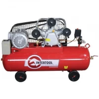 Компрессор 100л, 5HP, 4кВт, 380В, 8атм, 600л/мин. 3 цилиндра Intertool PT-0036
