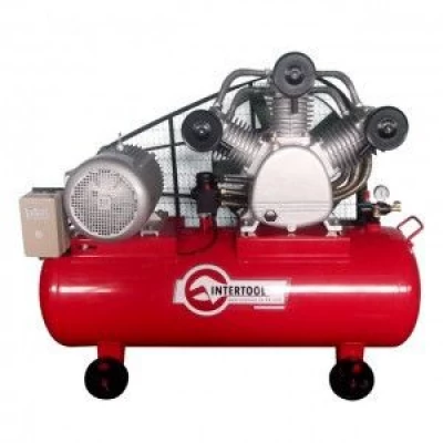 Компрессор 300л, 20HP, 15кВт, 380В, 8атм, 2000л/мин. 3 цилиндра Intertool PT-0052