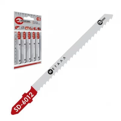 Полотно пильное для лобзика рабочая длина 75мм, расстояние между зубьями 3мм Intertool SD-6012 Полотно пильное для лобзика рабочая длина 75мм, расстояние между зубьями 3мм Intertool SD-6012
