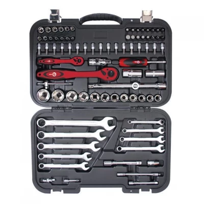 Набор инструментов Intertool ET-6082 (82 предмета) 1/2" & 1/4"