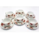 Сервиз фарфор (6H-GCA1423) 6 чашек + 6 блюдец "Розы на белом фоне" (8 шт. в ящ) код 19257