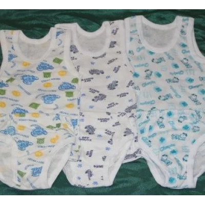 Майка с трусами мальчиковые (кулир) Артикул: 0013, размеры 26-34