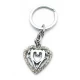 Брелок со стразами (S) "Сердечко" (12 шт/уп)(19897) код 23813
