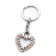 Брелок со стразами (S) "Сердечко" (12 шт/уп)(19897) код 23814