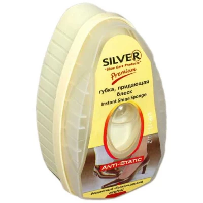 Губка-блеск с дозатором силикона Silver, бесцветный