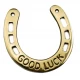 Подкова бронзовая "Good luck" (10,5х10,5 см)(Naal Good Luck big Holes) код 24456