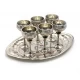 Рюмки  бронзовые цветные (н-р 6 шт.) (Goblet Set CDC Med.-Pakeeza) код 25846