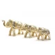 Слоны резные алюминий (н-р 3 шт) (11,5х7,5см8х6см8х5,5см)(Elephant Set of 3ps small) код 25893