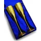 Бокалы бронзовые позолоченные  (н-р 2 шт)(h-25 см)(26,5х18х9 см(Goblet 9"Set -2ps GOLD) код 28314