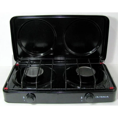 ГАЗОВАЯ ПЛИТКА ЭЛНА-01П (ПГ-2Н С КРЫШКОЙ, 2 КОНФОРКИ)